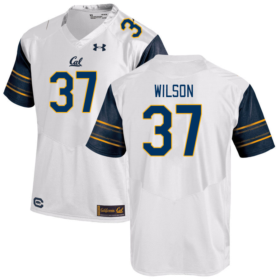 Men #37 Lachlan Wilson California Golden Bears College Football Jerseys Stitched Sale-White - Click Image to Close